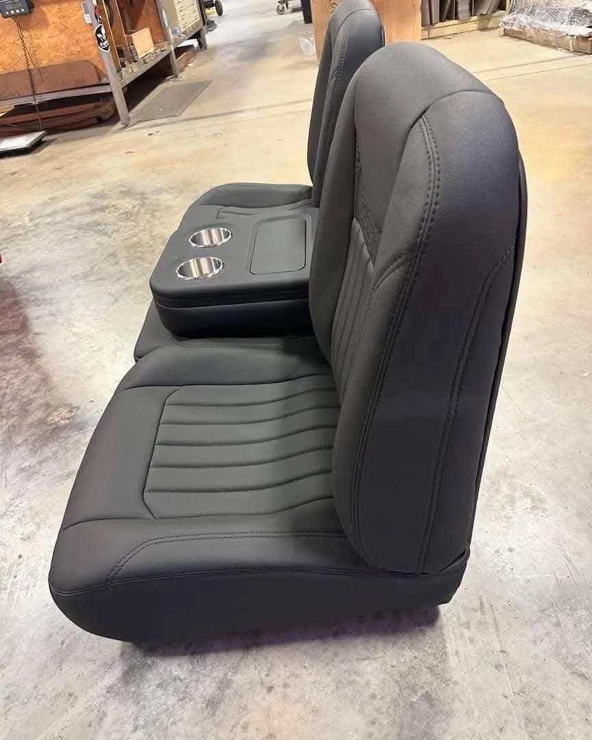 C10 Black Bucket Seats with Console - Image 3
