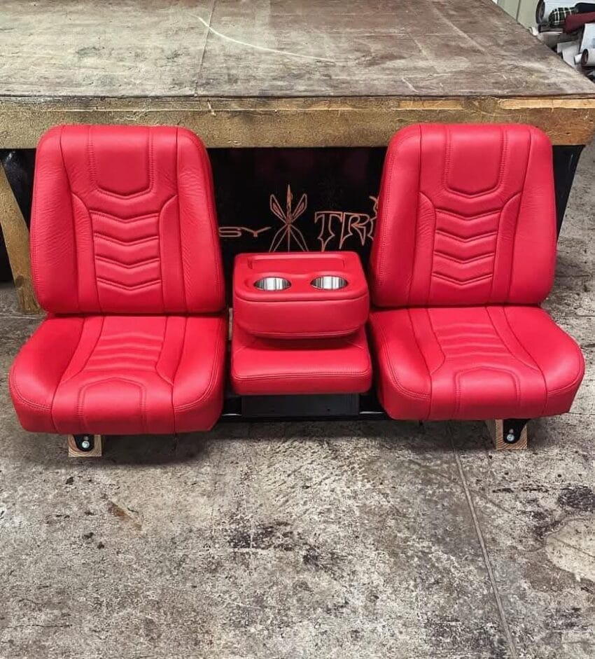 C10 Red bucket seats