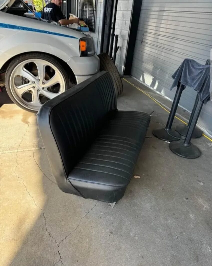 Ford Black Bench Seat - Image 3