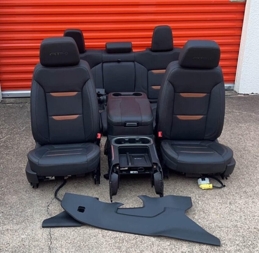 AT4 Sierra Leather Seats and Center Console