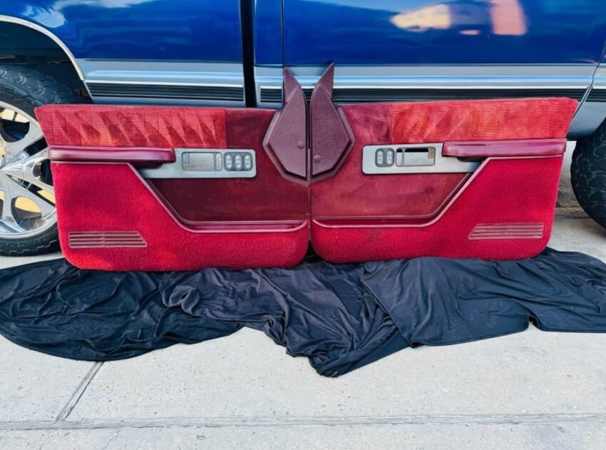 88-94 Maroon Chevy Door Panels - Image 3