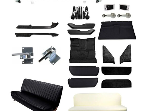 C10 Black Interior Kit For Column Mount Shifter And Bench Seats