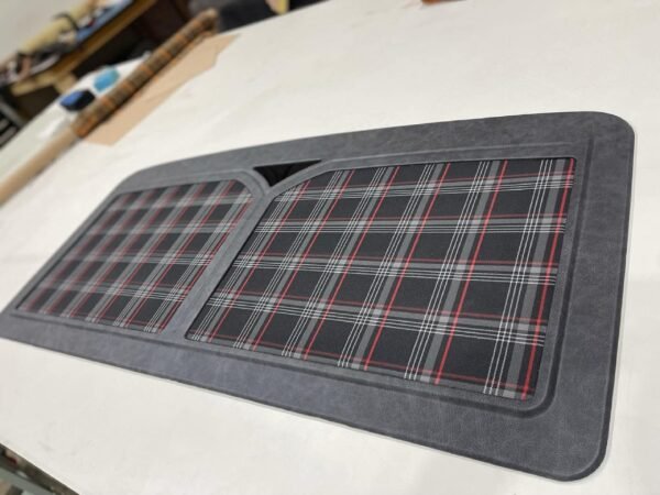 1967–1972 Chevy/GMC C10 Magnetic Headliner – Relicate Leather with Clark Plaid Inserts