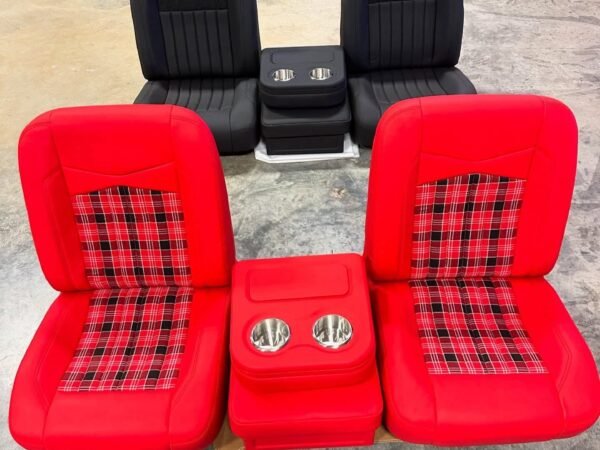 1973-1987 Chevy/GMC Square Body Custom Leather Bucket Seats with Center Console