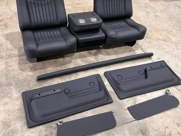1972 C10 custom interior wrapped In vinyl