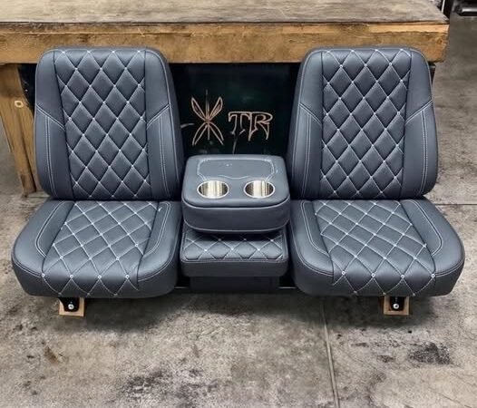 C10 Bucket Seat with diamond-stitched pattern