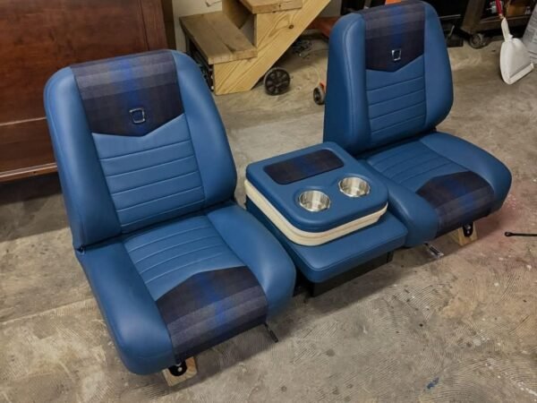 C10 blue bucket seats