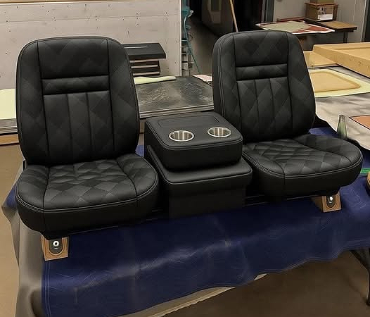 Custom Black Seats for 1988–1998 Chevy C10 OBS